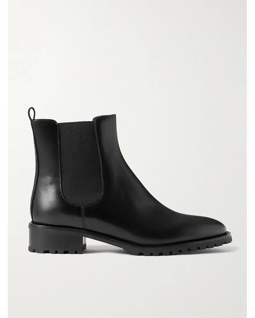 Manolo Blahnik Black Chelata 30 Leather Chelsea Boots