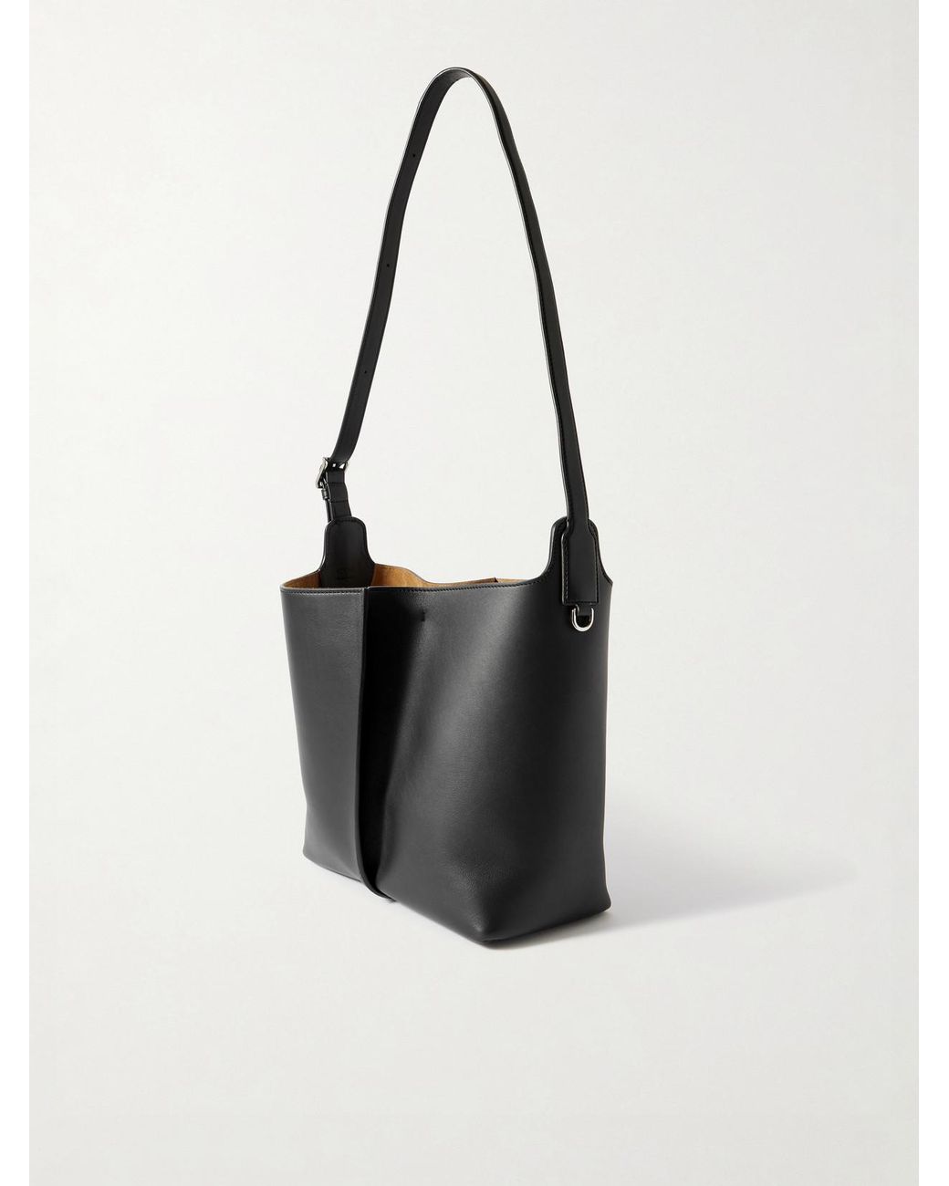 Loewe White Bilbao Medium Pleated Leather Shoulder Bag