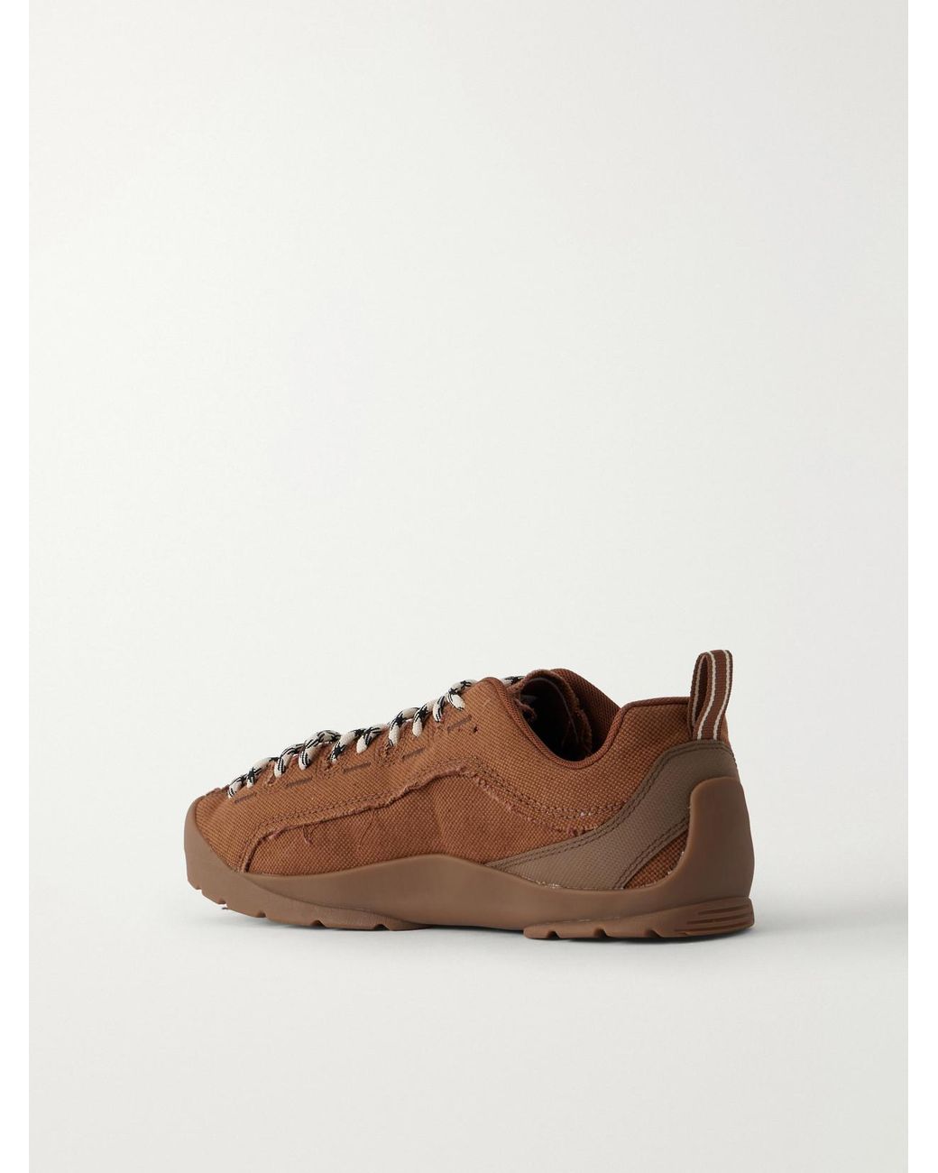 SKALL Brown Keen Jasper Cotton-Canvas Sneakers