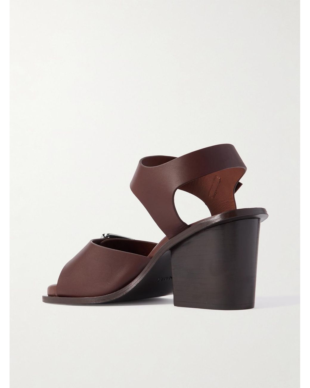 Lemaire Brown Leather Sandals