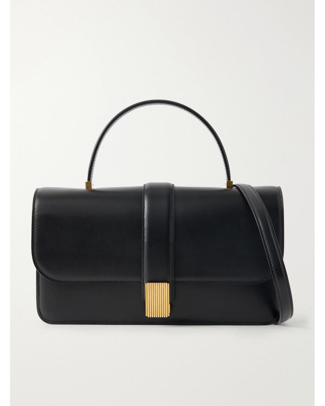 Khaite Black Blake Leather Top-Handle Bag