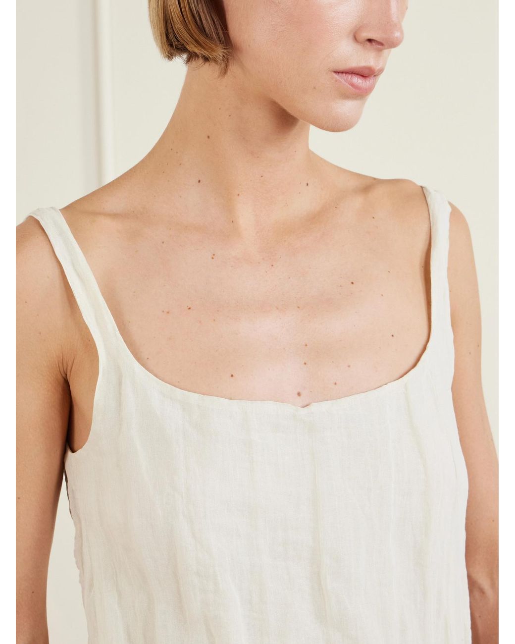 Rohe White Cotton-Blend Tank Top