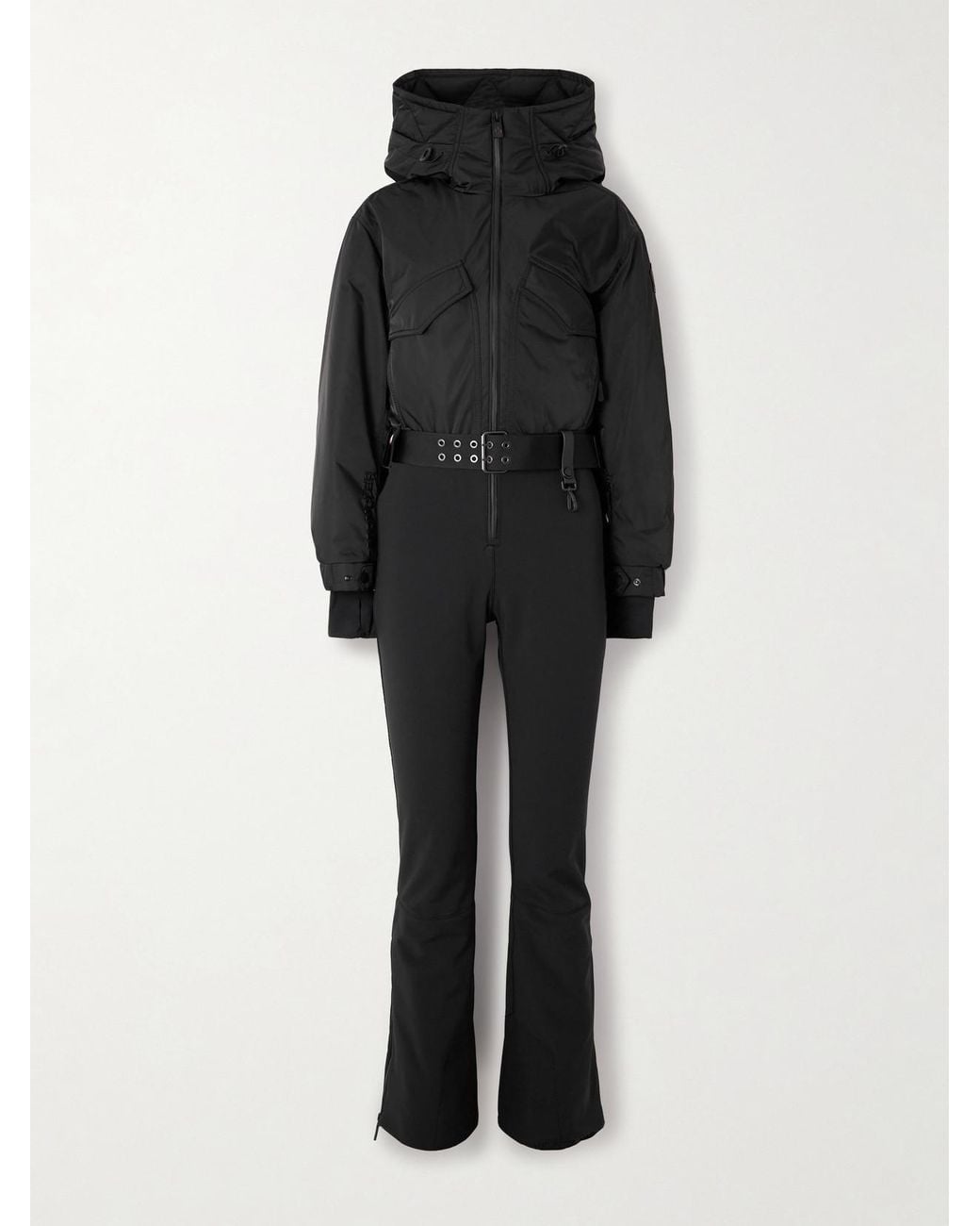 Moncler Black Belted Ski Suit