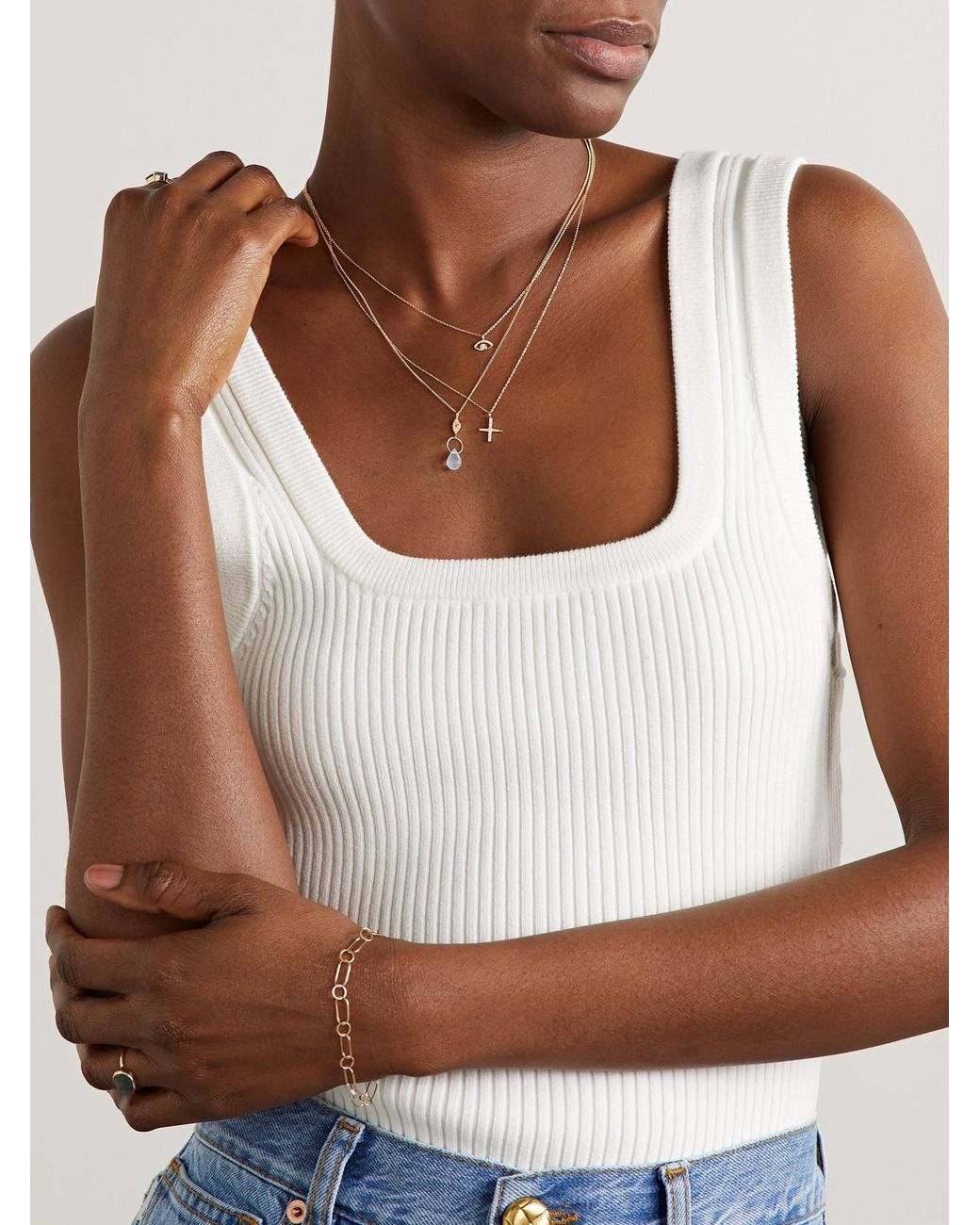 Melissa Joy Manning Natural X Marks The Spot 14-Karat Recycled Necklace