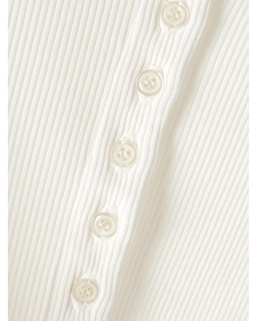 Citizens of Humanity Natural Kari Ribbed Stretch-Jersey T-Shirt