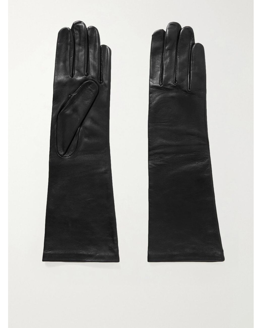 Agnelle Black Celia Leather Gloves