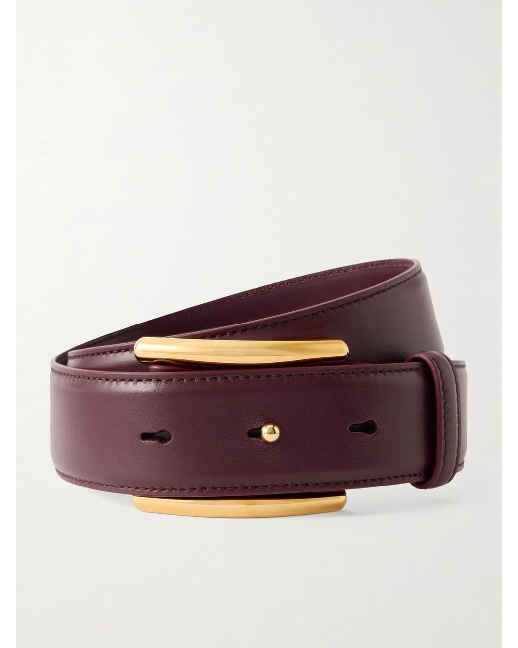 Alaïa Brown Embellished Leather Belt