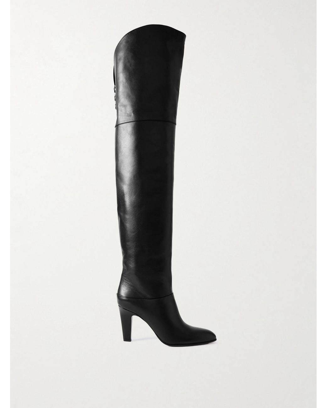 Chloé Black Eve Leather Over-The-Knee Boots