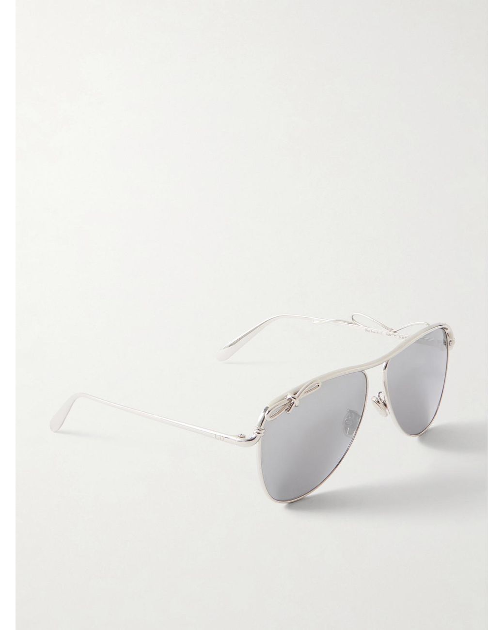 Dior Metallic Dior Bow A1U-Tone Aviator-Style Sunglasses