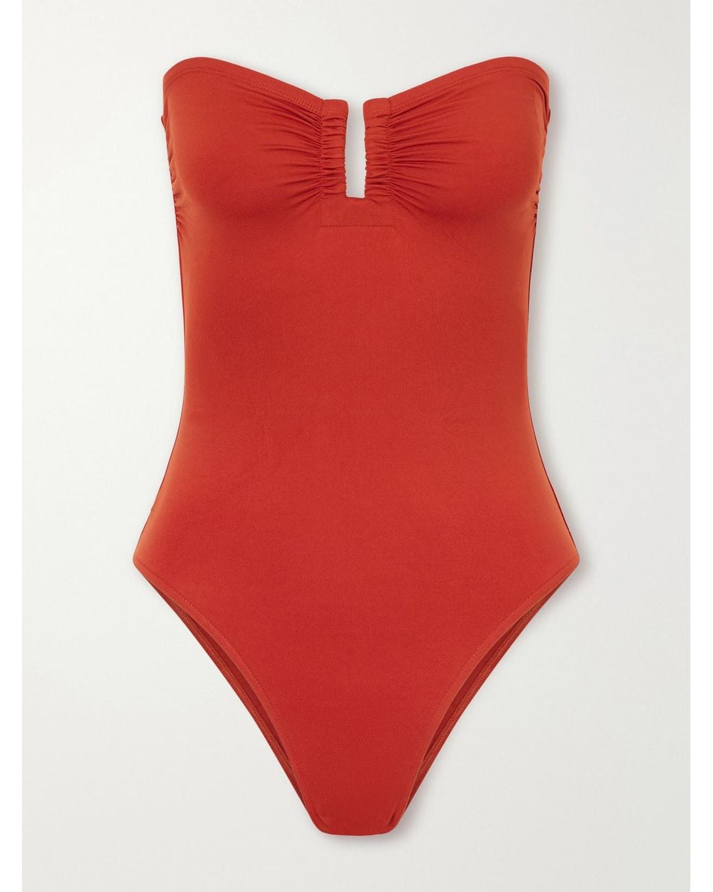 Eres Red Les Essentiels Cassiopée Bandeau Swimsuit