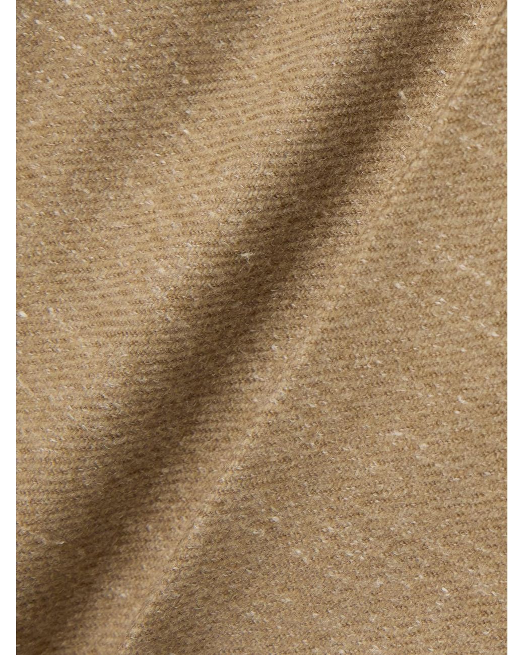 Loro Piana Natural Dan Pleated Wool, Cashmere And Linen-Blend Tapered Pants