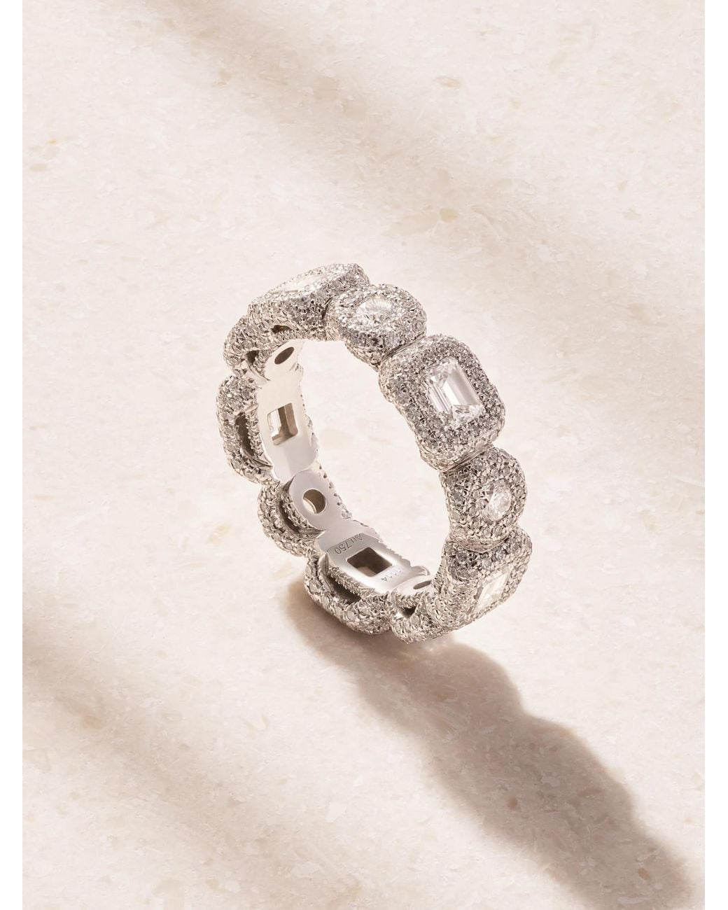 David Morris Natural Eternity 18-Karat Diamond Ring