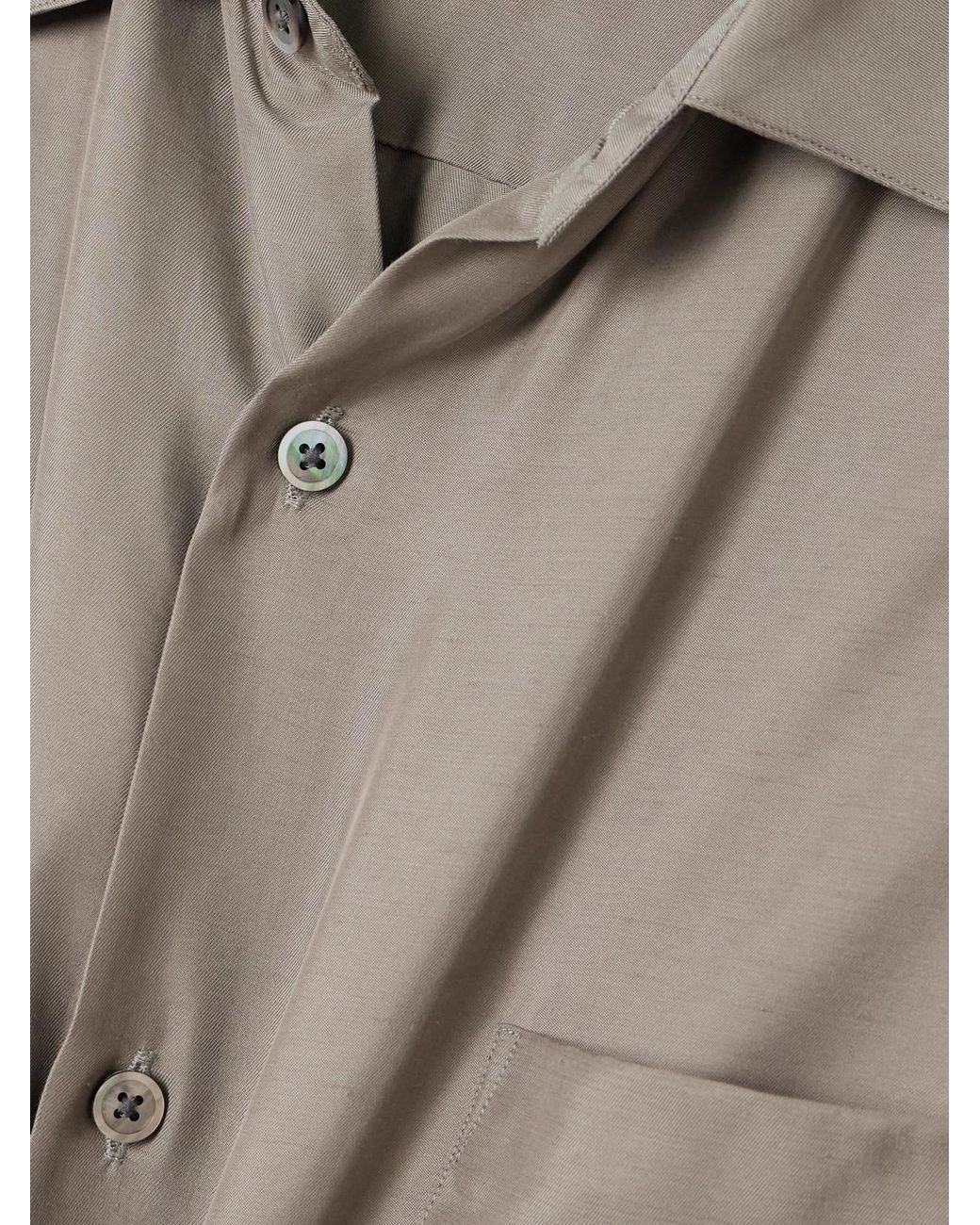 Ssstein Gray Twill Shirt