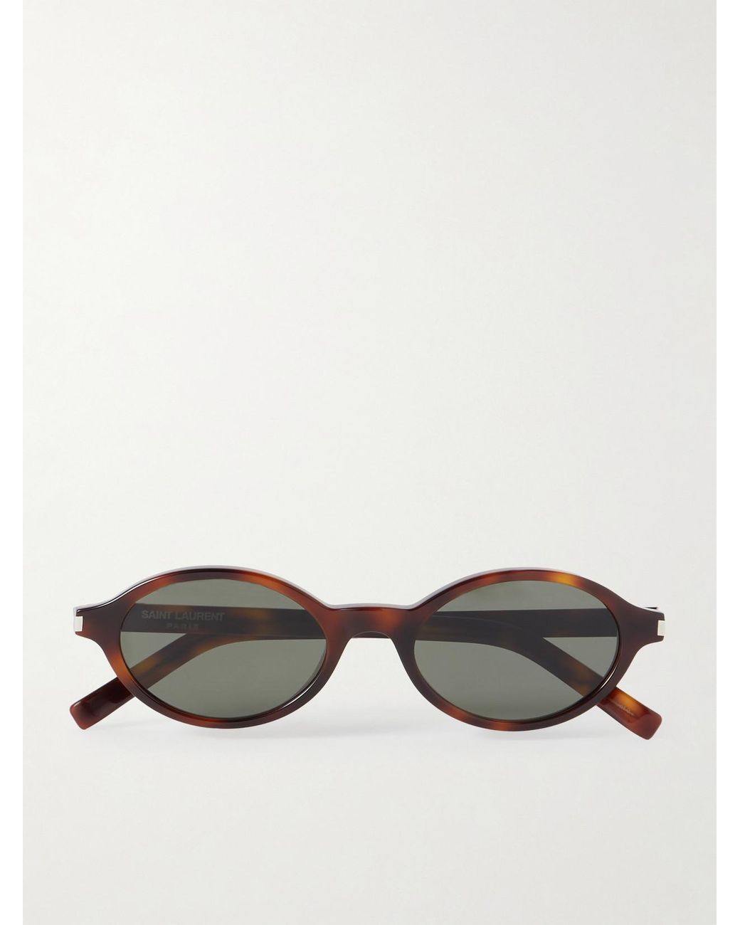 Saint Laurent Multicolor Jeanne Oval-Frame Acetate Sunglasses
