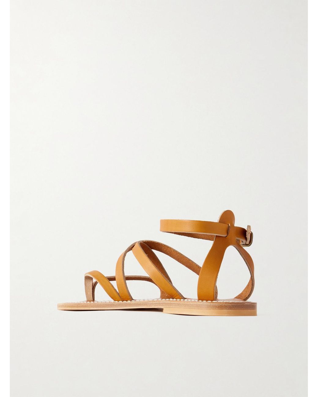 K. Jacques Brown Epicure Leather Sandals