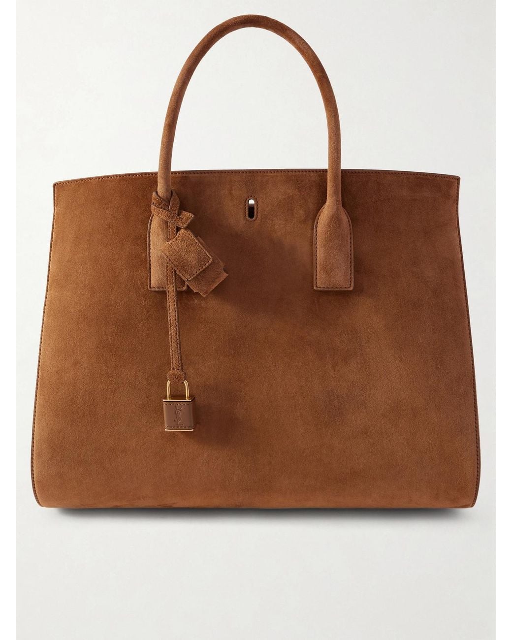 Saint Laurent Brown Sac De Jour Large Suede Tote