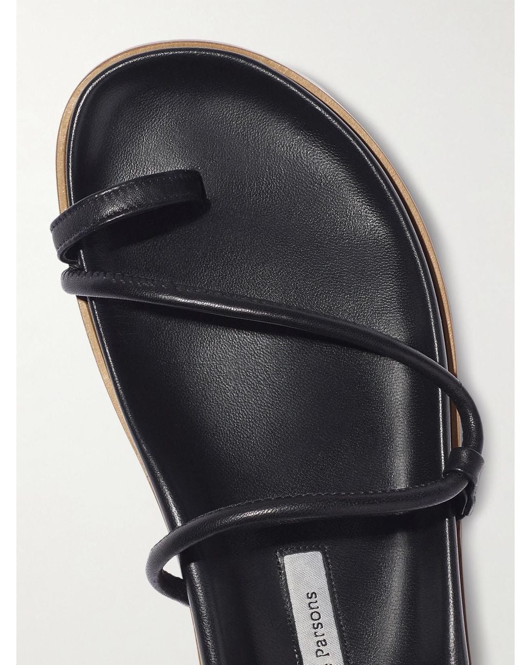 Emme Parsons Black Bari Leather Sandals