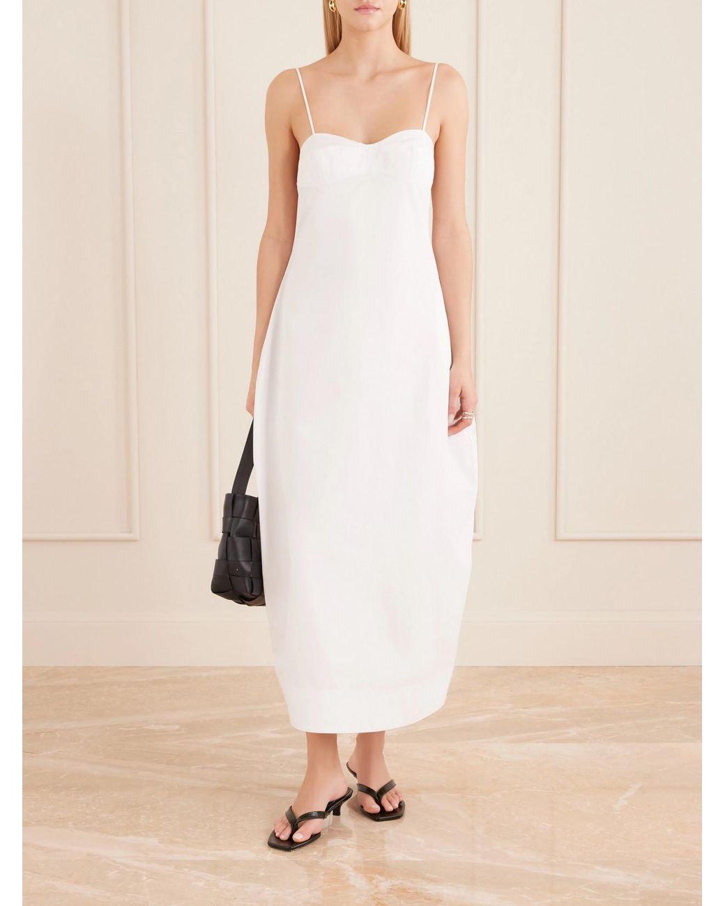 Rohe White Cotton Midi Dress
