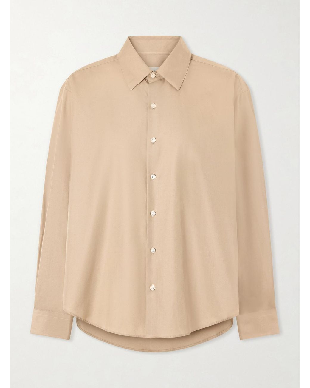 Comme Si Natural Cotton-Poplin Shirt