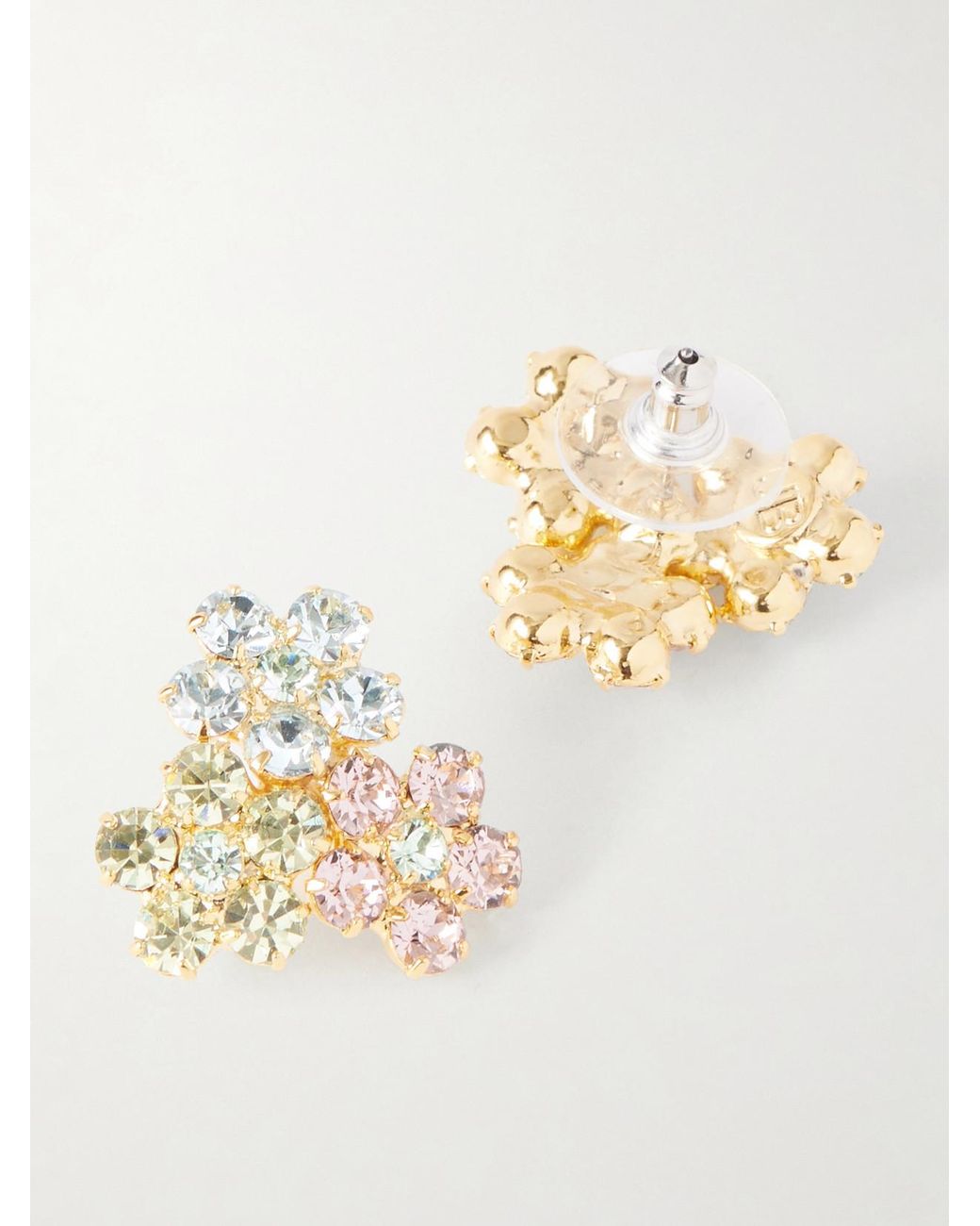 Jennifer Behr Natural Tone Swarovski Crystals Earrings