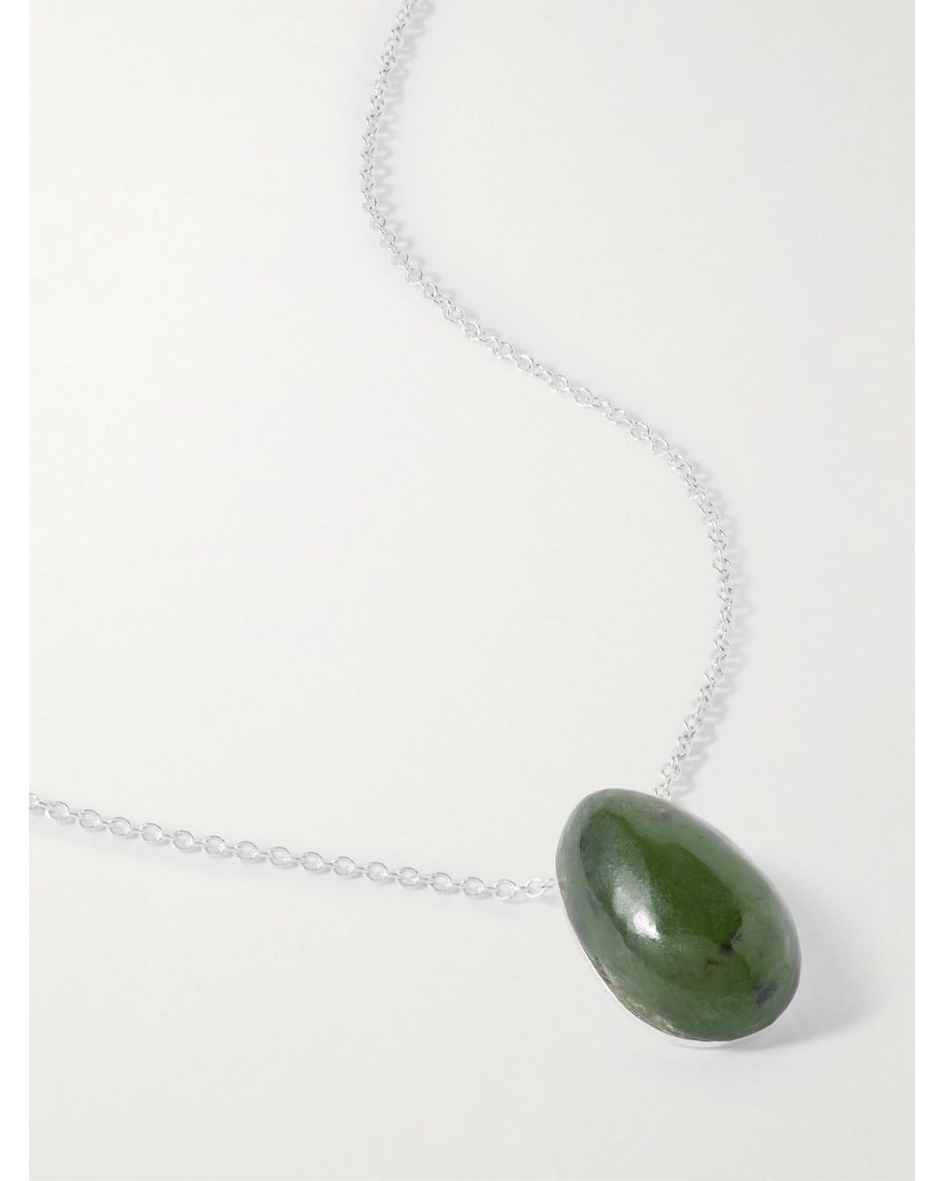 Sophie Buhai Green Tiny Egg Jade Necklace