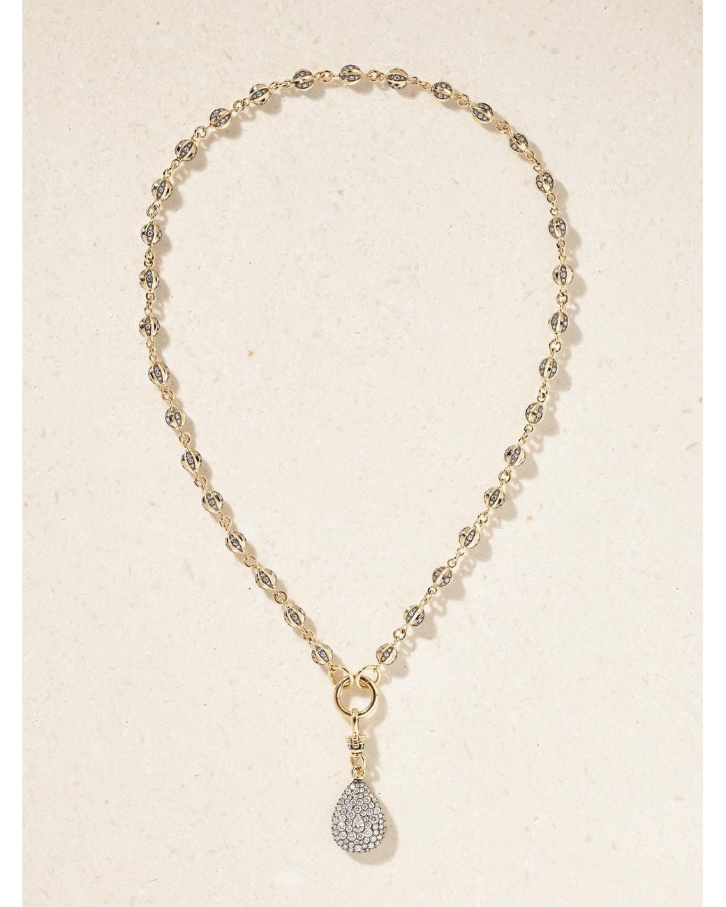 Lucy Delius Natural 14-Karat Diamond Necklace