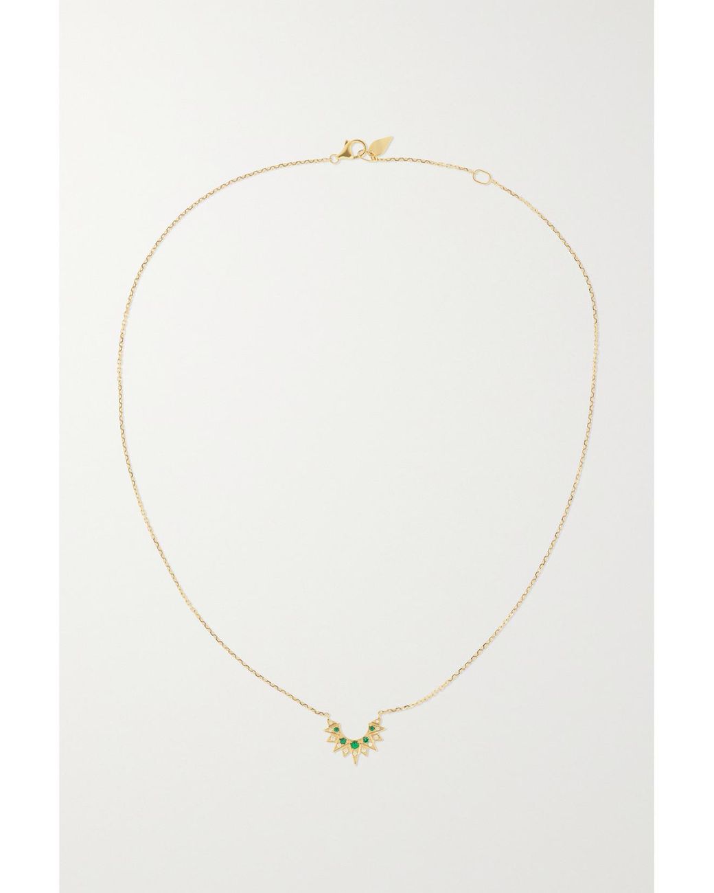 Piaget Natural Sunlight Rose, Emerald And Diamond Necklace