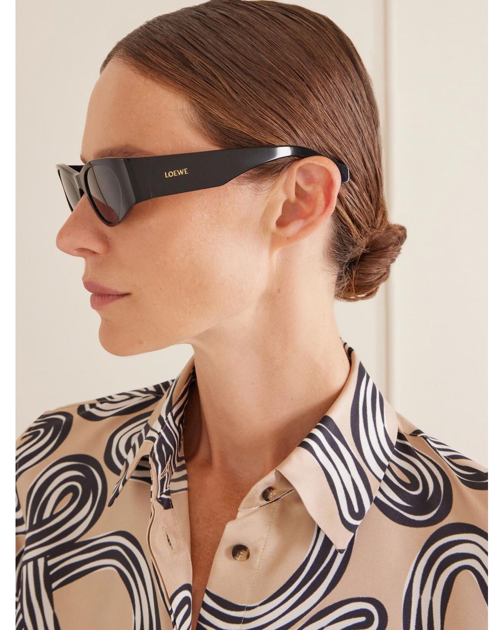 Loewe Gray Paula's Ibiza's Acetate Sunglasses