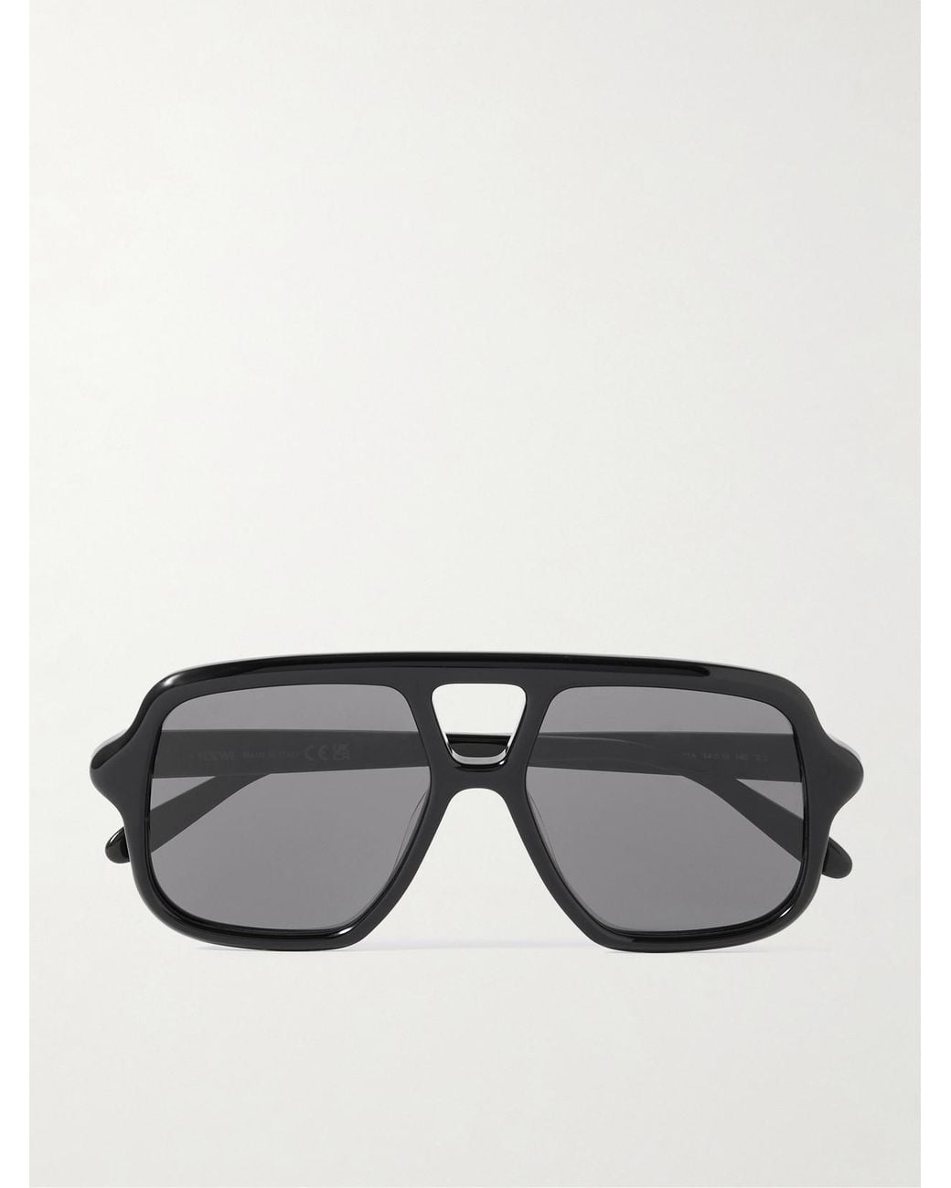Loewe Black Aviator-Style Acetate Sunglasses