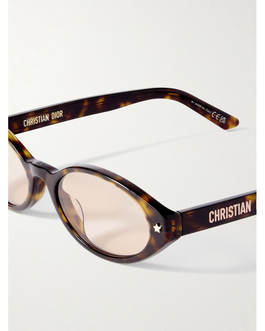 Dior Multicolor Diorpacific R1I Oval-Frame Acetate Sunglasses