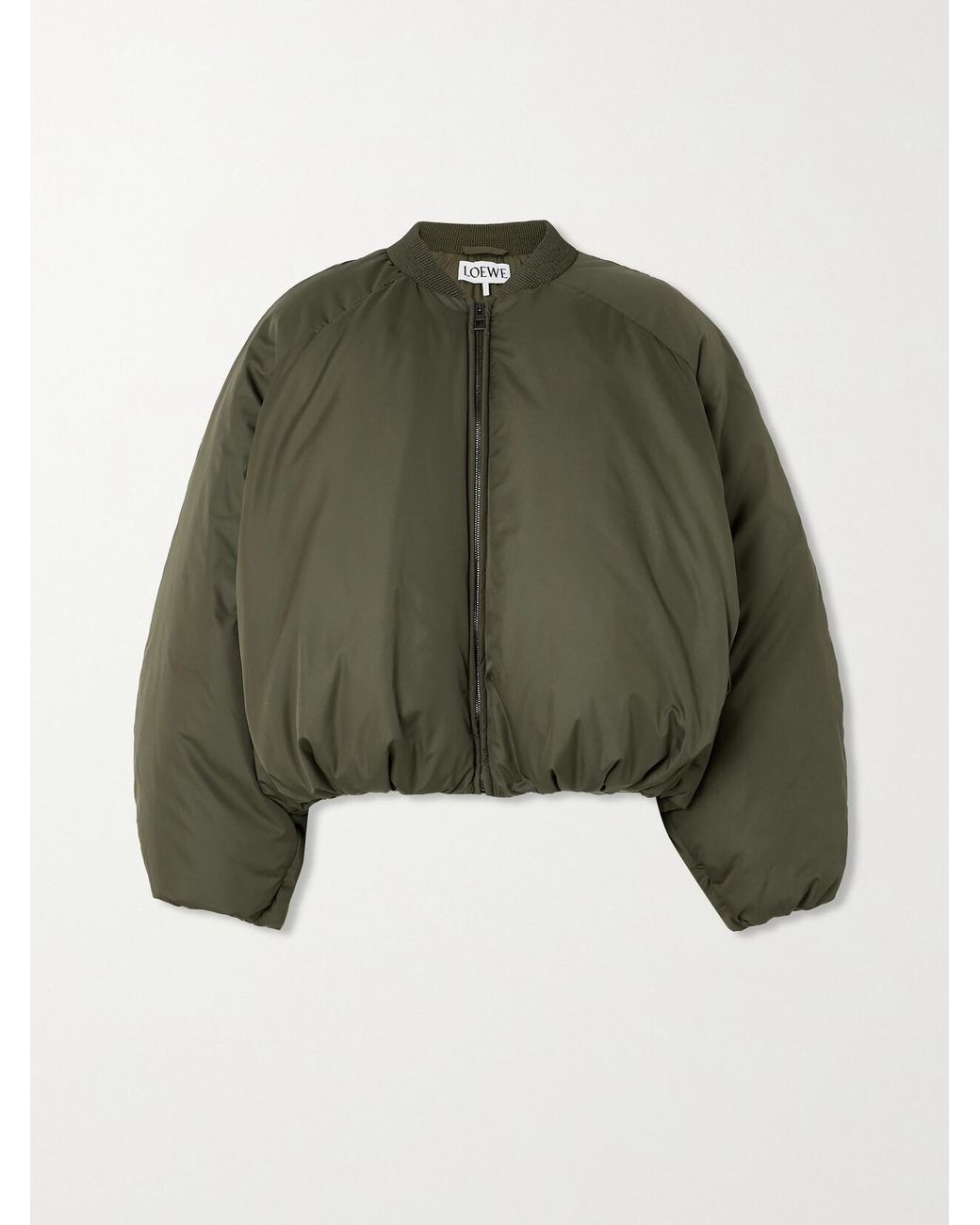 loewe-Green-Leather-Trimmed-