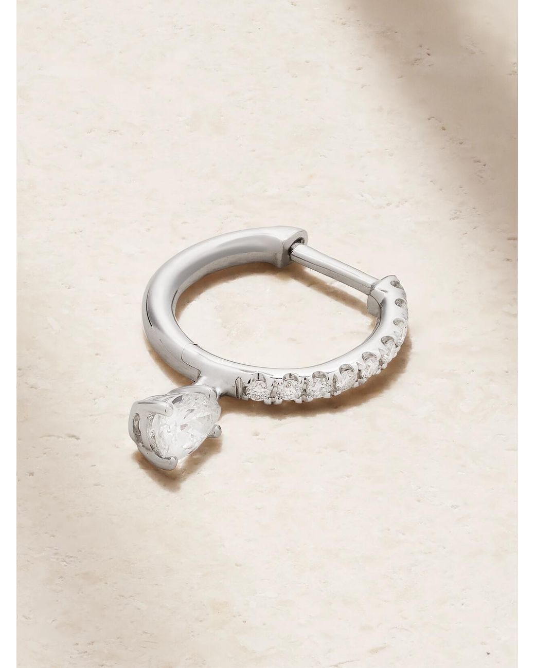 Anita Ko Natural Huggies 18-Karat Diamond Single Earring