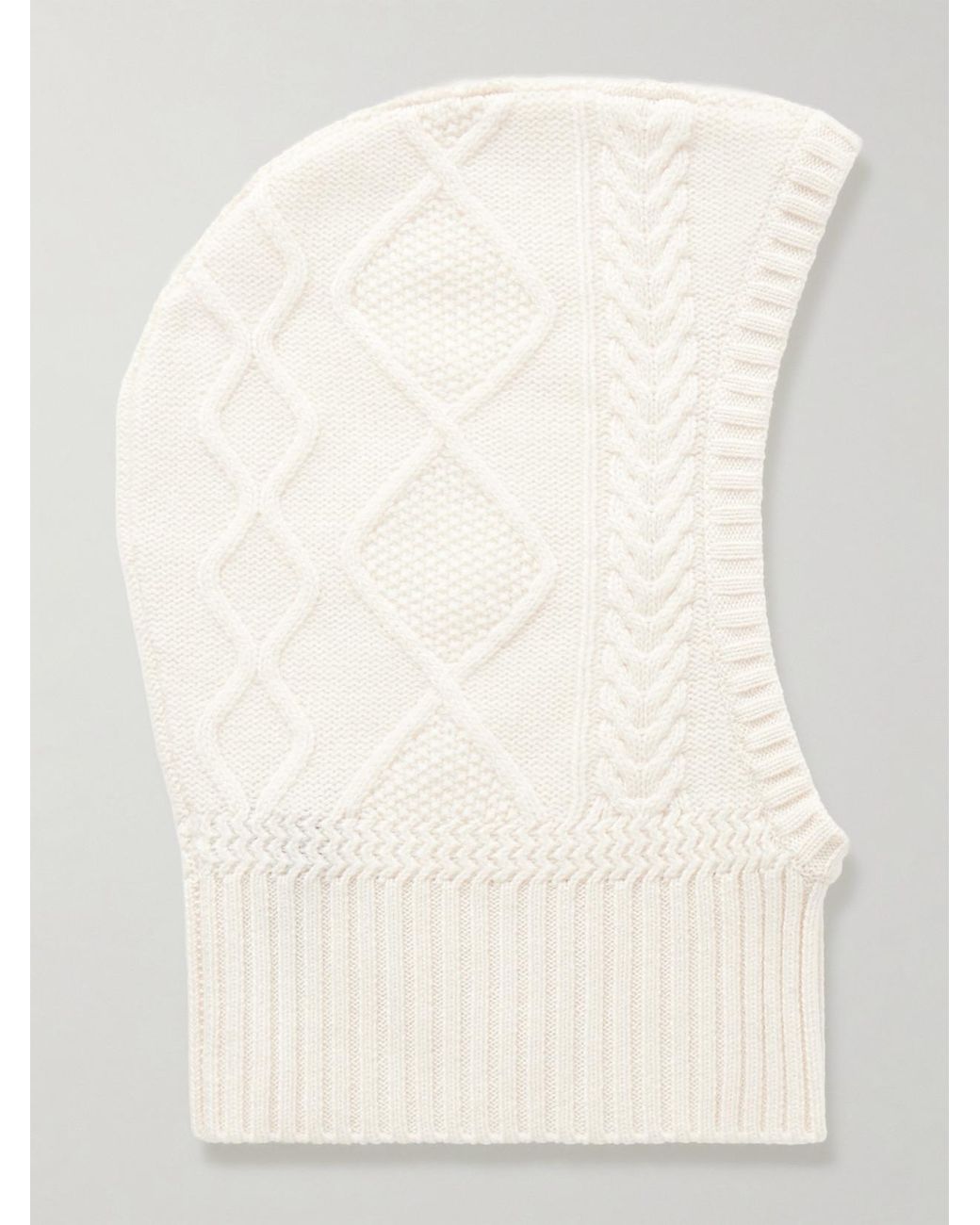 arch4 Natural Cable-Knit Cashmere Balaclava