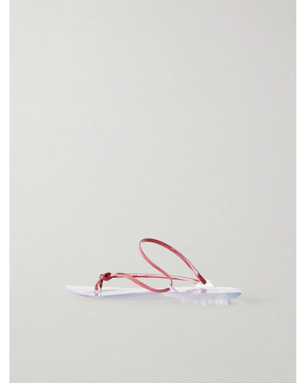 Alaïa Red Invisible Jelly Sandals