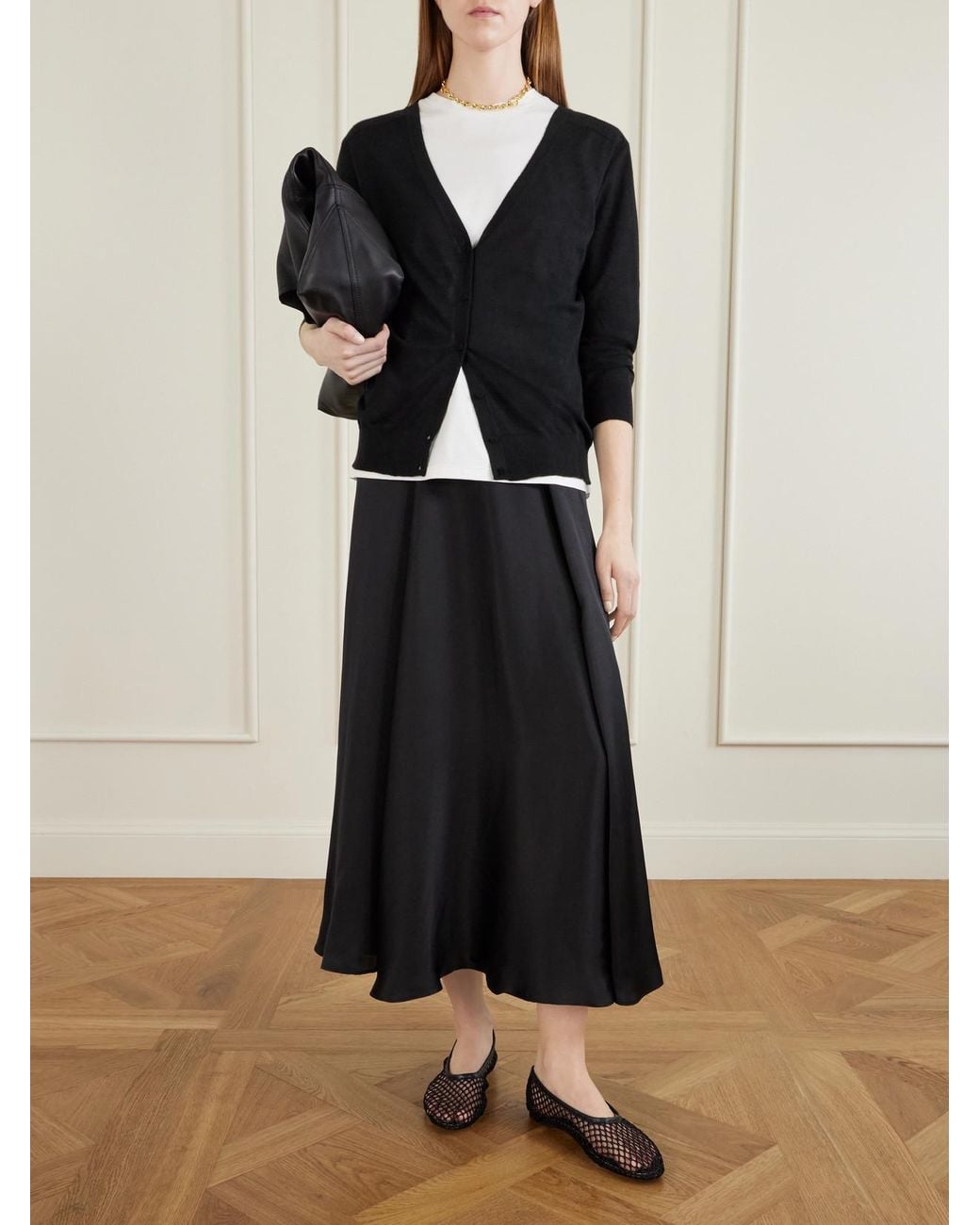 arch4 Black Marisol Cashmere Cardigan