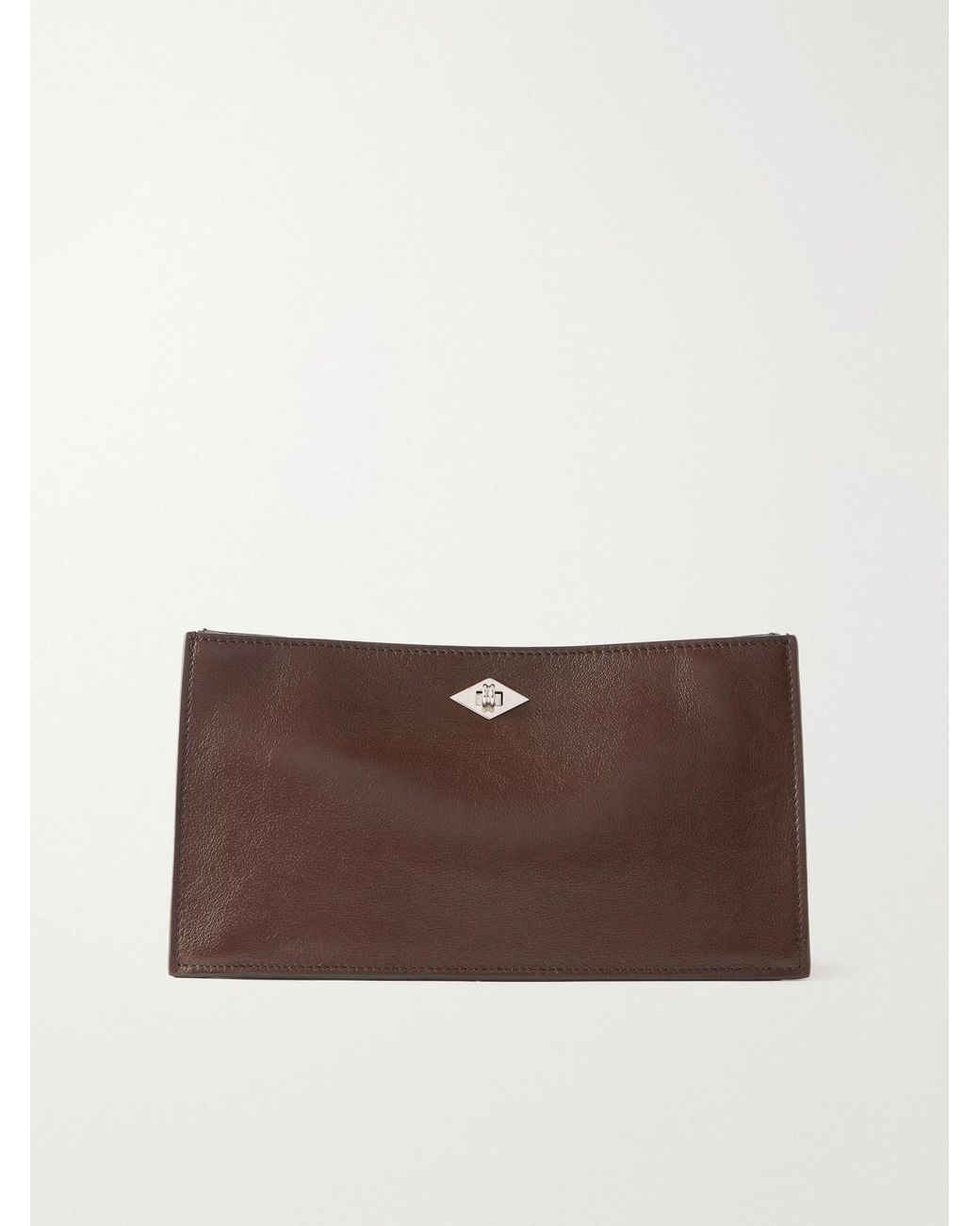 Metier Brown Ease 28 Leather Clutch