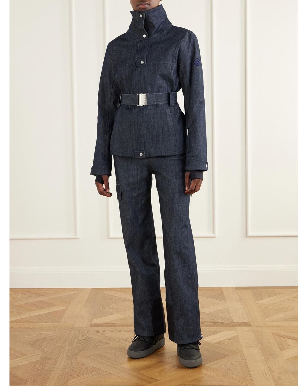 CORDOVA Blue Zurs Denim-Effect Straight-Leg Ski Pants