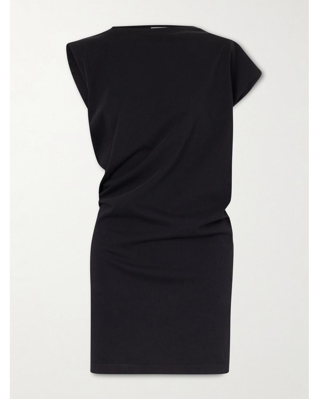 Agolde Black Beth Cotton-Jersey Mini Dress