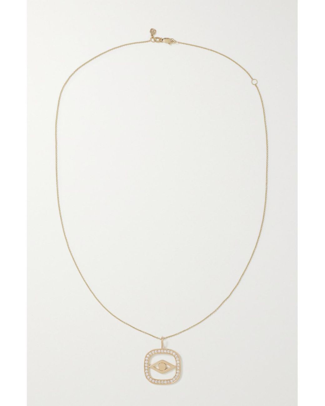 Sydney Evan Natural 14-Karat Diamond Necklace