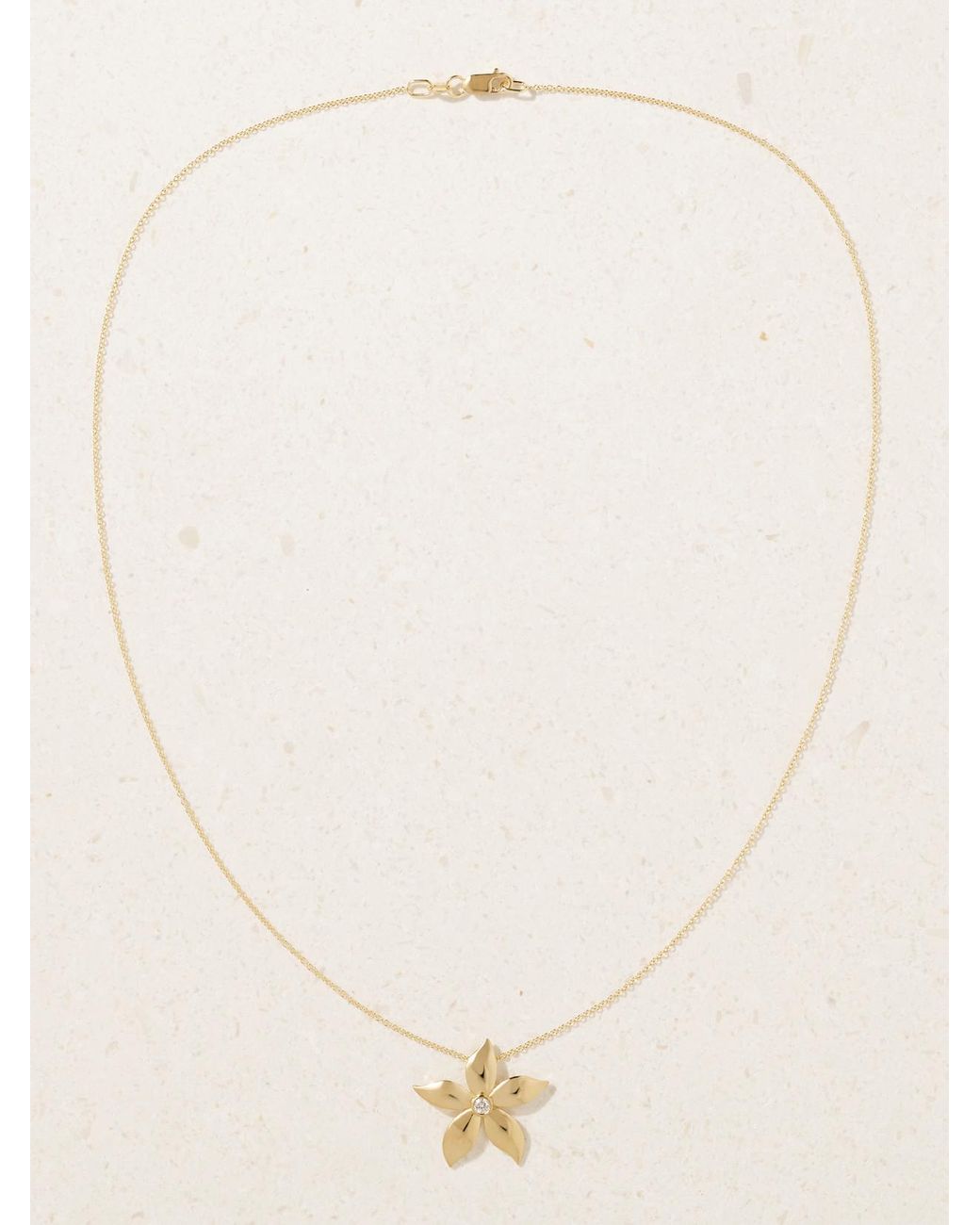 Ileana Makri Natural Blossom 18-Karat Diamond Necklace