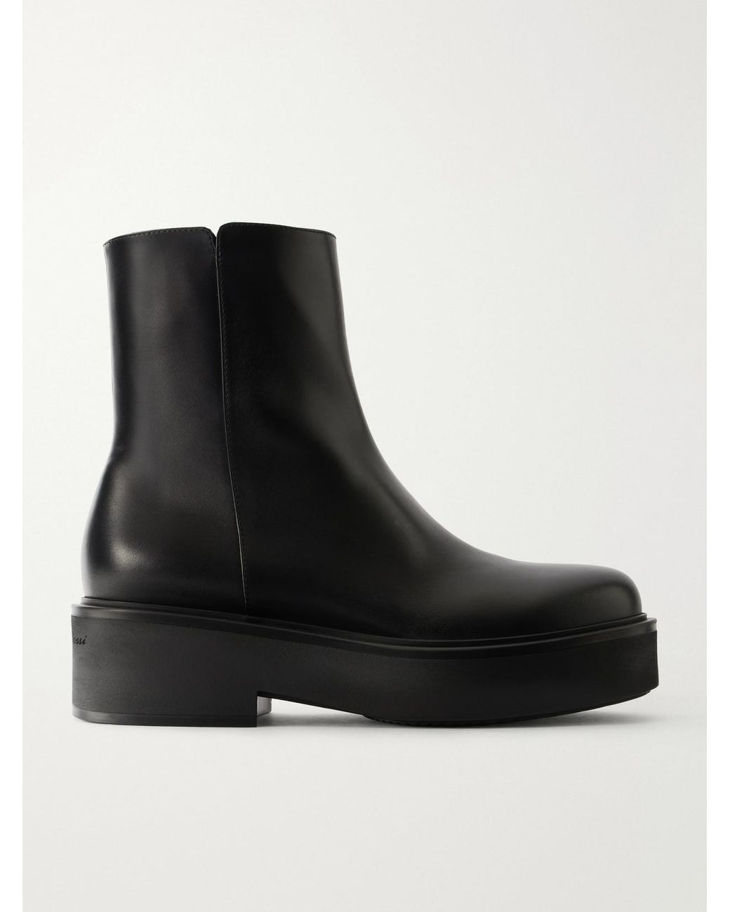 Gianvito Rossi Black Hiro Bootie 20 Leather Ankle Boots
