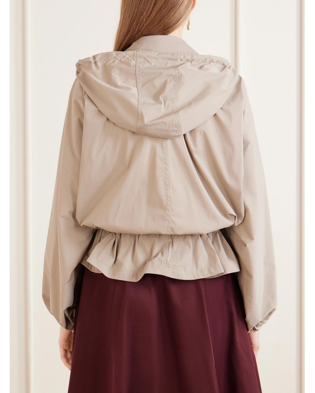 Burberry Natural Cropped Shell Jacket