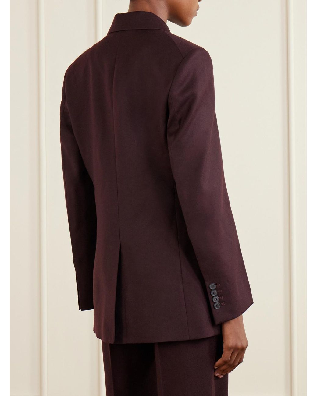 Victoria Beckham Purple Katherine Wool Jacket