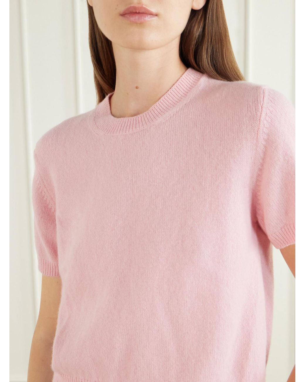 &Daughter Pink Wicklow Wool Sweater