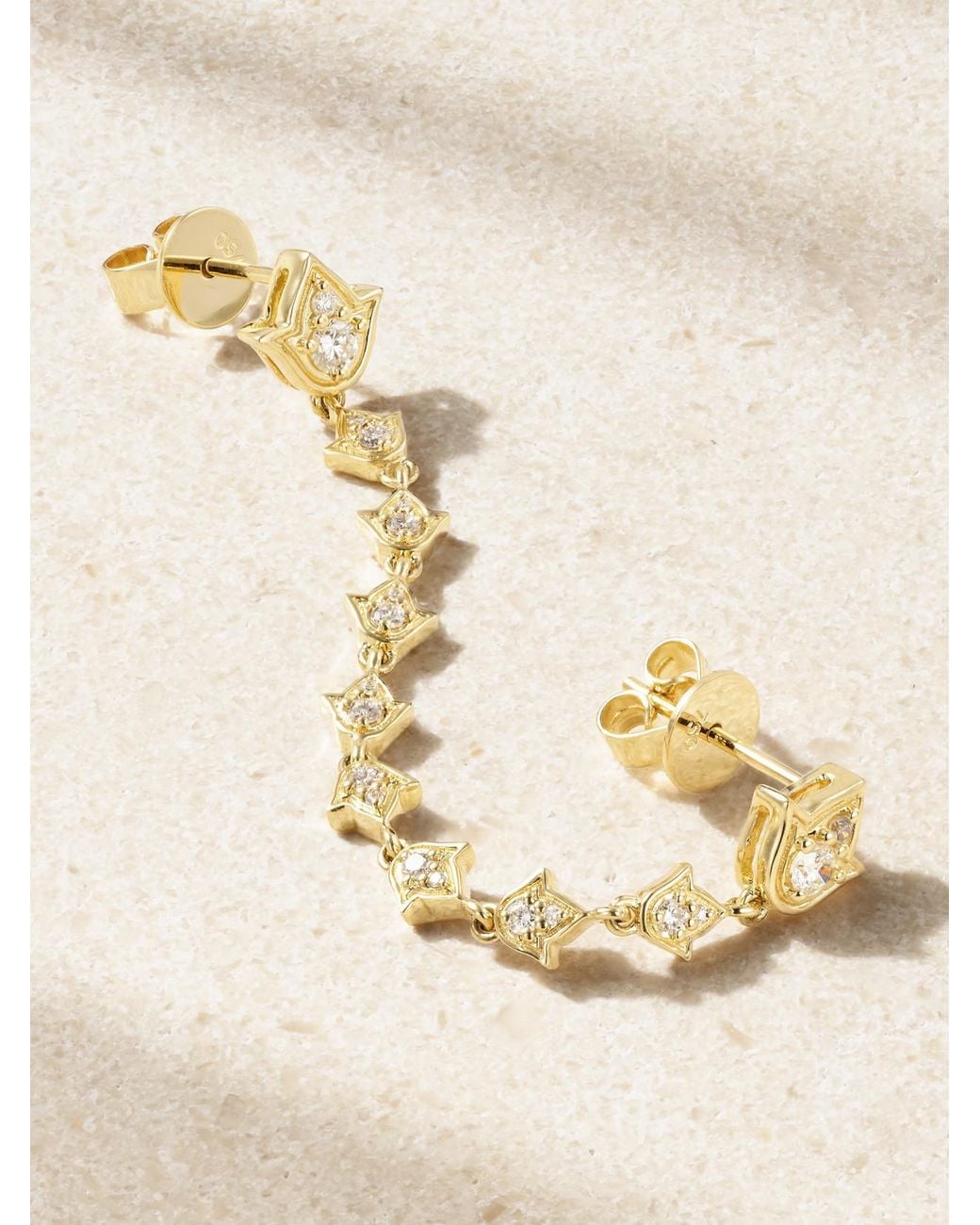 Anita Ko Natural Tulip 18-Karat Diamond Single Earring