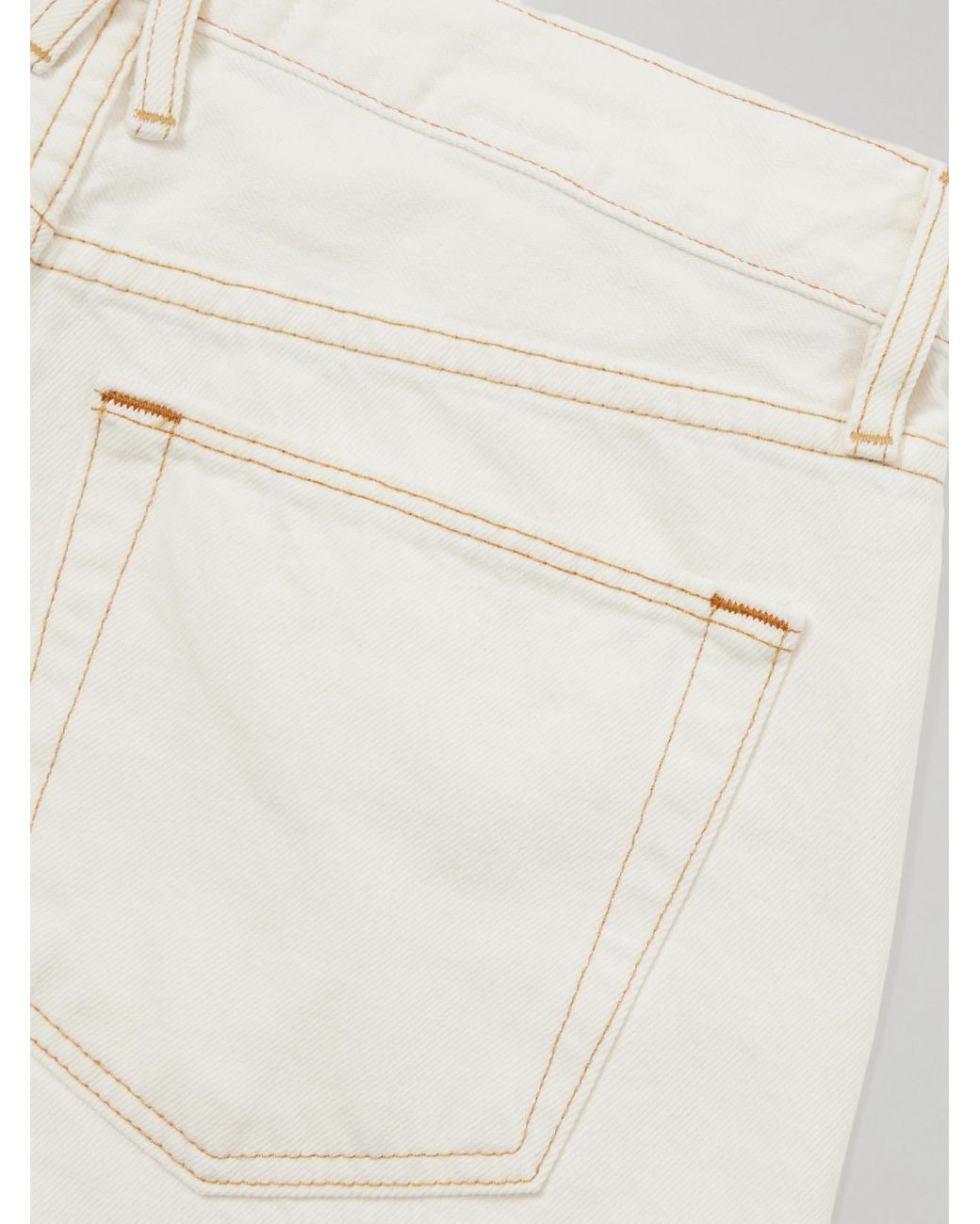 SLVRLAKE Denim White Lexi Low-Rise Wide-Leg Jeans