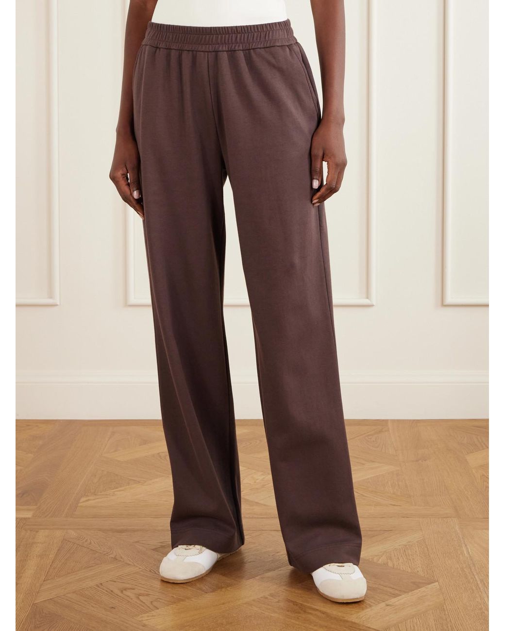 Moncler Brown Logo-Appliquéd Cotton-Blend Track Pants