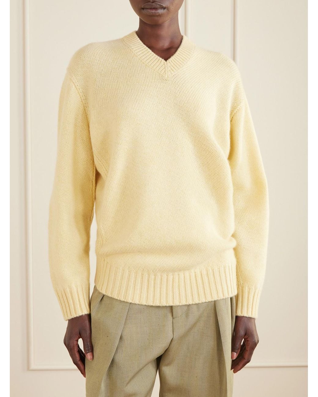Bottega Veneta Natural Cashmere Sweater