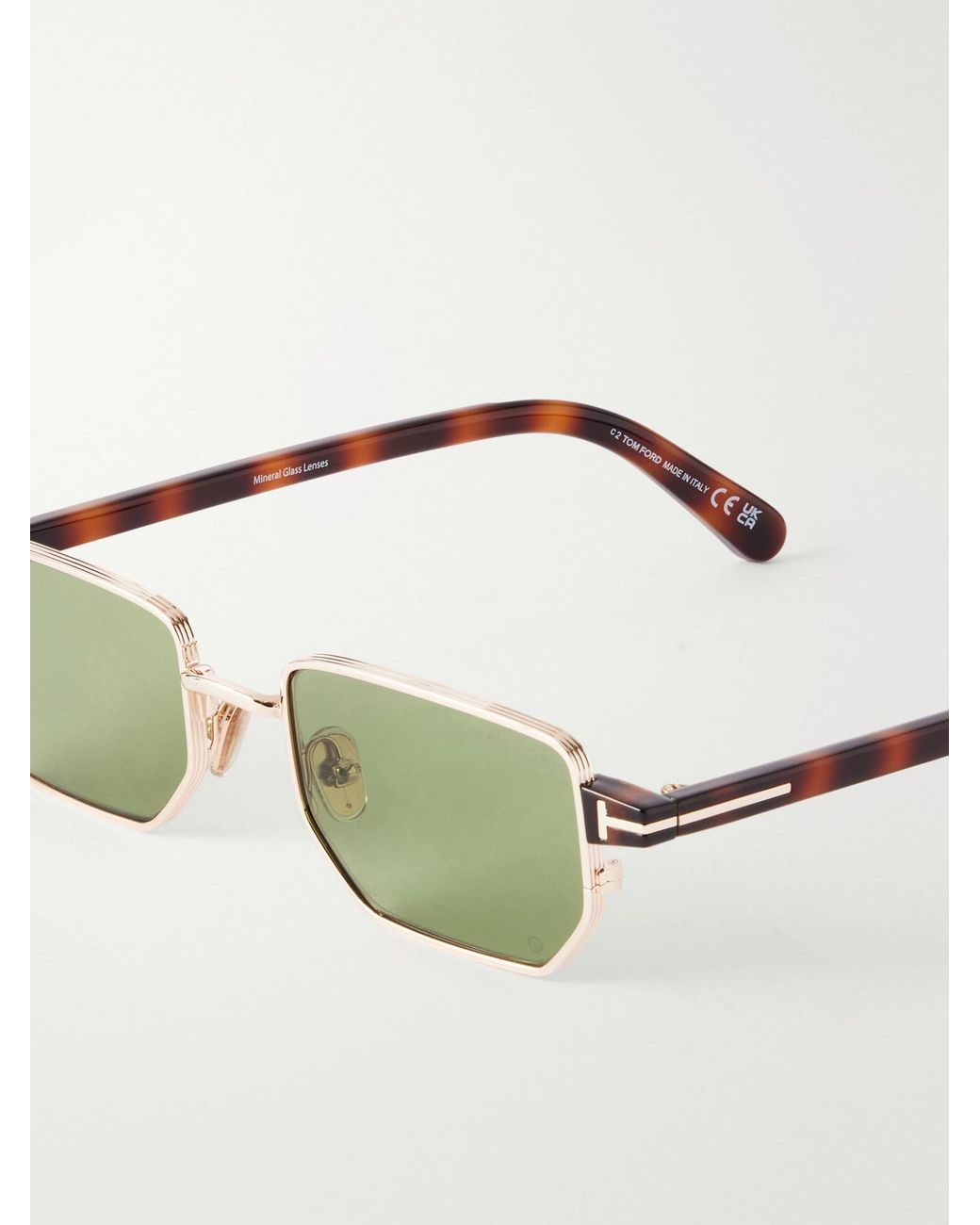 Tom Ford Green Liam-02 Square-Frame-Tone Sunglasses