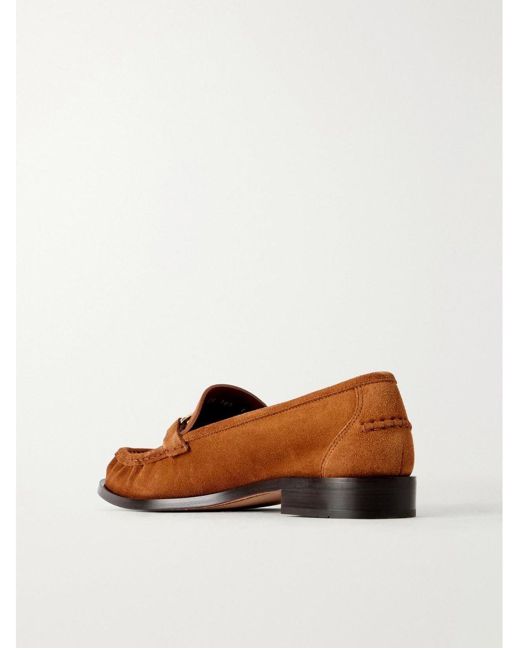 Ferragamo Brown Maryan Suede Loafers